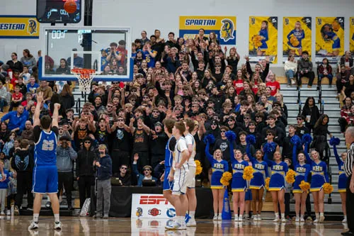Boys Basketball action shot — Homestead vs. Carroll, Fort Wayne Indiana
