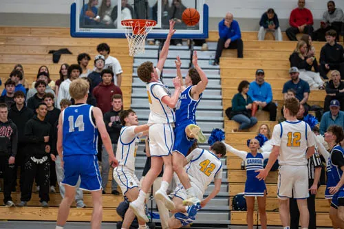 Boys Basketball action shot — Homestead vs. Carroll, Fort Wayne Indiana