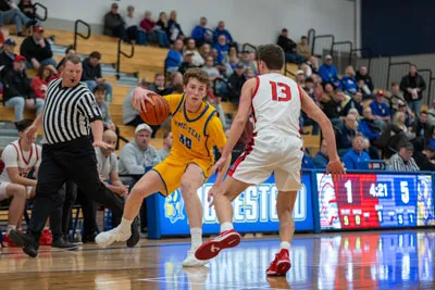 Boys Basketball action shot — Homestead vs. Center Grove, Fort Wayne Indiana