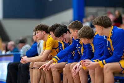 Boys Basketball action shot — Homestead vs. Center Grove, Fort Wayne Indiana