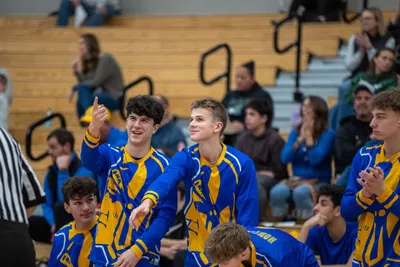 Boys Basketball action shot — Homestead vs. HSE, Fort Wayne Indiana