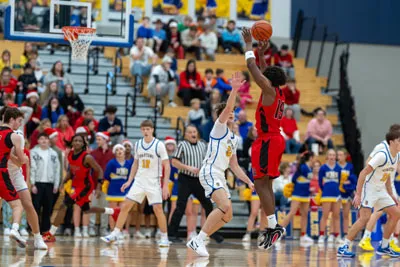 Boys Basketball action shot — Homestead vs. Luers, Fort Wayne Indiana