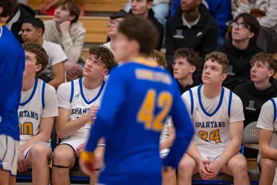 Boys Basketball action shot — Homestead vs. Marion, Fort Wayne Indiana