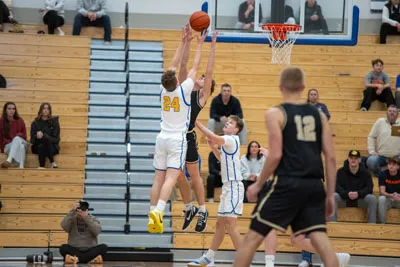 Boys Basketball action shot — Homestead vs. Mt. Vernon, Fort Wayne Indiana