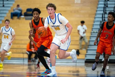 Boys Basketball action shot — Homestead vs. Northrop, Fort Wayne Indiana