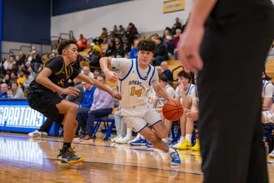 Boys Basketball action shot — Homestead vs. Snider, Fort Wayne Indiana