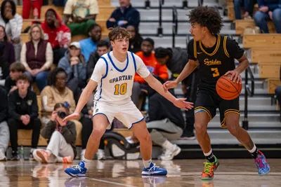 Boys Basketball action shot — Homestead vs. Snider, Fort Wayne Indiana