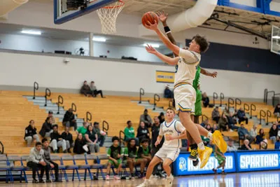 Boys Basketball action shot — Homestead vs. Southside, Fort Wayne Indiana
