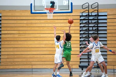 Boys Basketball action shot — Homestead vs. Southside, Fort Wayne Indiana