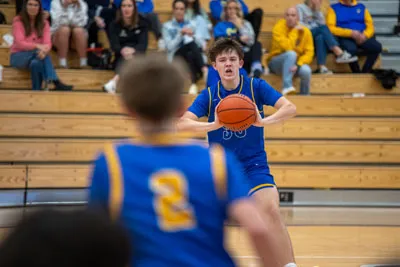 Boys Basketball action shot — Homestead vs. Zionsville, Fort Wayne Indiana