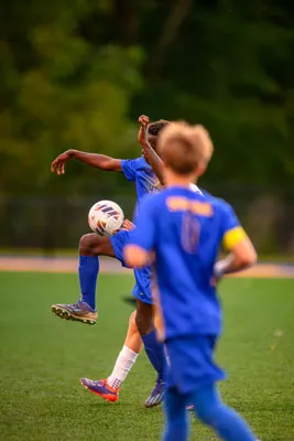 Boys Soccer action shot — Homestead vs. Blackhawk, Fort Wayne Indiana