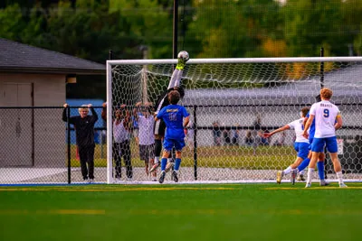Boys Soccer action shot — Homestead vs. Blackhawk, Fort Wayne Indiana
