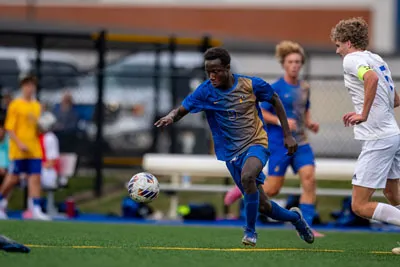 Boys Soccer action shot — Homestead vs. Canterbury, Fort Wayne Indiana
