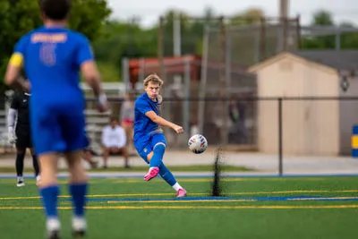 Boys Soccer action shot — Homestead vs. Canterbury, Fort Wayne Indiana