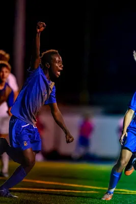 Boys Soccer action shot — Homestead vs. Carmel, Fort Wayne Indiana