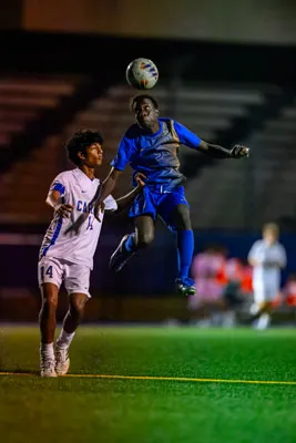 Boys Soccer action shot — Homestead vs. Carmel, Fort Wayne Indiana