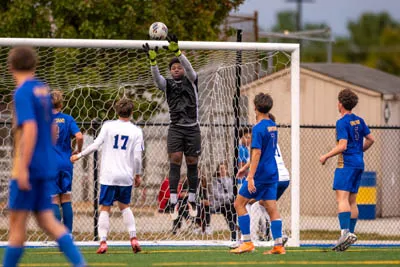 Boys Soccer action shot — Homestead vs. Carroll, Fort Wayne Indiana
