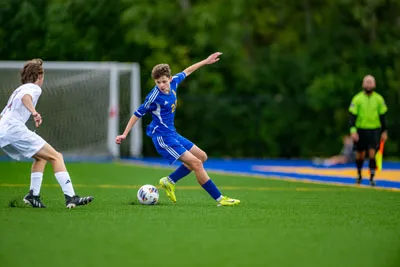 Boys Soccer action shot — Homestead vs. Concordia, Fort Wayne Indiana