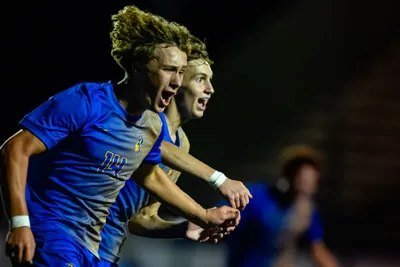 Boys Soccer action shot — Homestead vs. Warsaw, Fort Wayne Indiana
