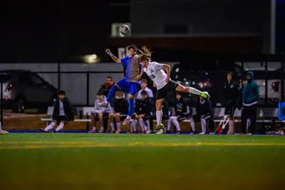 Boys Soccer action shot — Homestead vs. Warsaw, Fort Wayne Indiana