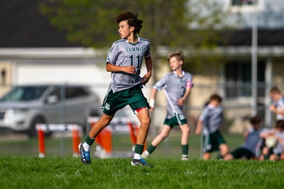 Boys Soccer action shot — Summit vs. Lakeview, Fort Wayne Indiana