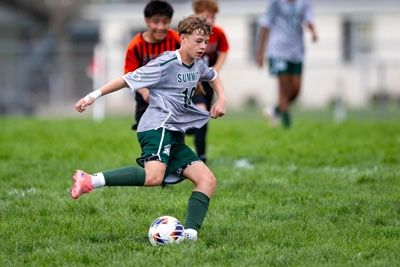 Boys Soccer action shot — Summit vs. Lakeview, Fort Wayne Indiana