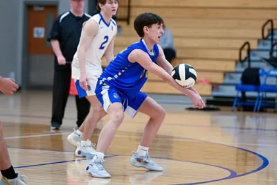 Boys Volleyball action shot — Homestead vs. Snider, Fort Wayne Indiana