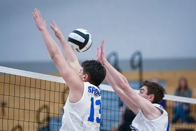 Boys Volleyball action shot — Homestead vs. Snider, Fort Wayne Indiana