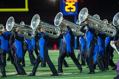 Football action shot — Homestead vs. Concordia, Fort Wayne Indiana
