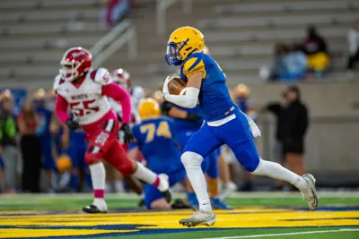 Football action shot — Homestead vs. Northside, Fort Wayne Indiana