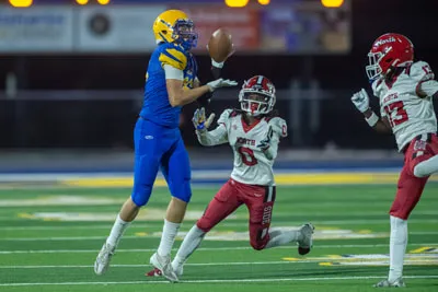 Football action shot — Homestead vs. Northside, Fort Wayne Indiana