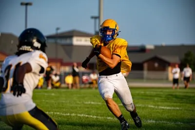 Football action shot — Homestead vs. Snider, Fort Wayne Indiana