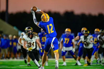 Football action shot — Homestead vs. Snider, Fort Wayne Indiana