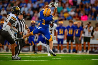 Football action shot — Homestead vs. Snider, Fort Wayne Indiana