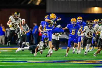 Football action shot — Homestead vs. Snider, Fort Wayne Indiana