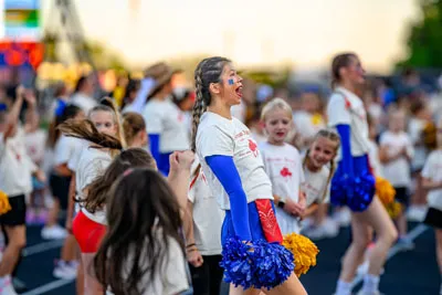 Football action shot — Homestead vs. Snider, Fort Wayne Indiana