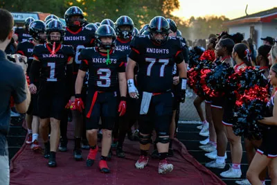 Football action shot — Luers vs. Dwenger, Fort Wayne Indiana