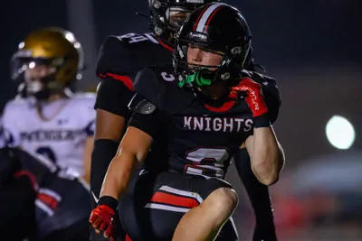 Football action shot — Luers vs. Dwenger, Fort Wayne Indiana