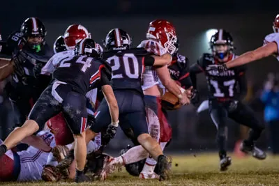 Football action shot — Luers vs. Knox, Fort Wayne Indiana