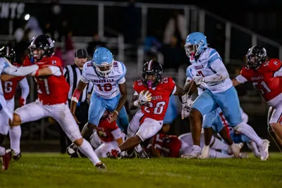 Football action shot — Luers vs. Wayne, Fort Wayne Indiana