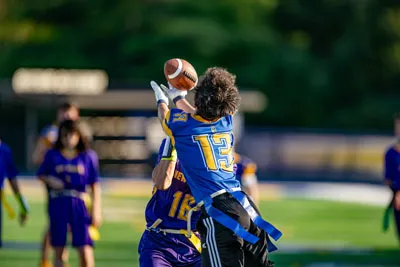 Flag Football action shot — Homestead vs. Carroll, Fort Wayne Indiana