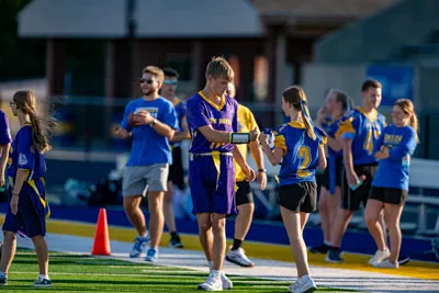 Flag Football action shot — Homestead vs. Carroll, Fort Wayne Indiana