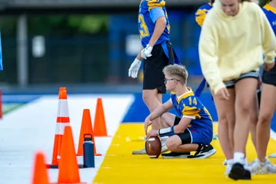 Flag Football action shot — Homestead vs. Carroll, Fort Wayne Indiana