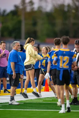 Flag Football action shot — Homestead vs. Carroll, Fort Wayne Indiana