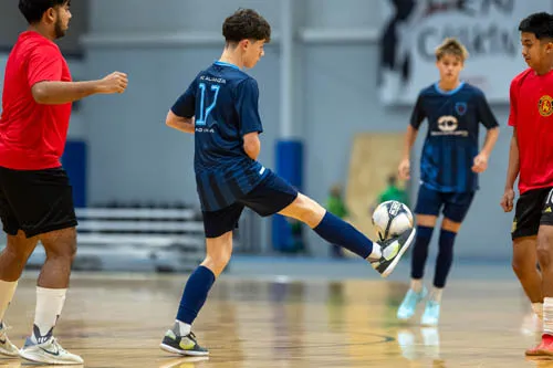 Futsal action shot 18