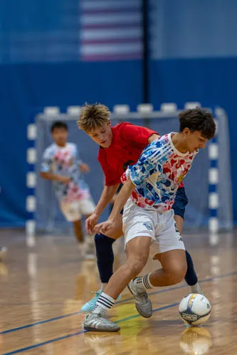Futsal action shot 5