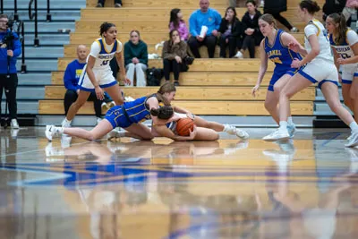 Girls Basketball action shot — Homestead vs. Carmel, Fort Wayne Indiana