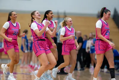 Girls Basketball action shot — Homestead vs. Carroll, Fort Wayne Indiana