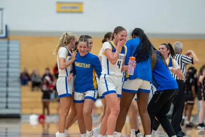 Girls Basketball action shot — Homestead vs. Luers, Fort Wayne Indiana