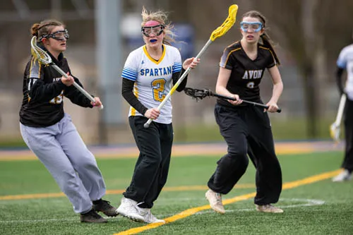 Girls Lacrosse action shot — Homestead vs. Avon, Fort Wayne Indiana